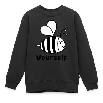 Soyez vous-même - Sweat Premium enfant bio - noir - Devant - AI Model Kid Female (0cm)