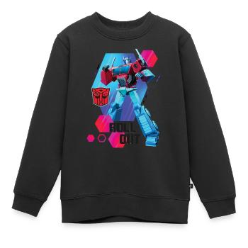 Transformers Earth Spark Autobot Optimus Prime - Sweat Premium enfant bio - noir - Devant - AI Model Kid Female (0cm)