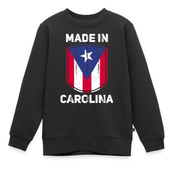 Porto Rico - Sweat Premium enfant bio - noir - Devant - AI Model Kid Female (0cm)