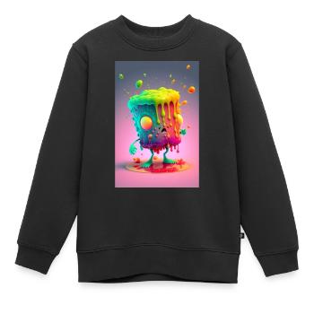 Zombie Gelée - Sweat Premium enfant bio - noir - Devant - AI Model Kid Female (0cm)