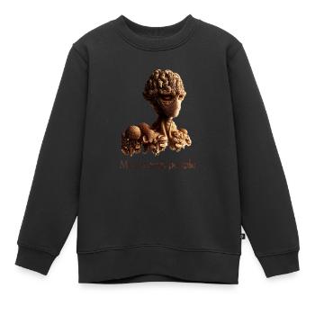 Pilzmenschen - Kinder Premium Organic Sweatshirt - Schwarz - Vorne - AI Model Kid Female (0cm)
