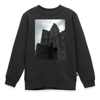 Ruine du château - Sweat Premium enfant bio - noir - Devant - AI Model Kid Female (0cm)