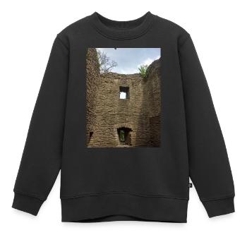 Ruine du château - Sweat Premium enfant bio - noir - Devant - AI Model Kid Female (0cm)