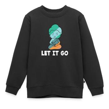 Buddha Yoga Hinduismus Meditation Spirit Religion - Kinder Premium Organic Sweatshirt - Schwarz - Vorne - AI Model Kid Female (0cm)