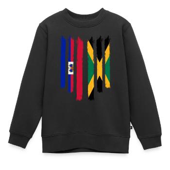 Haiti Haitianer Jamaika Kombination I Geschenk - Kinder Premium Organic Sweatshirt - Schwarz - Vorne - AI Model Kid Female (0cm)