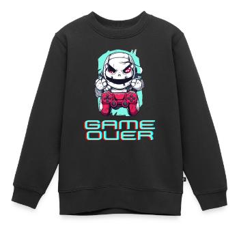 Fin du jeu - Sweat Premium enfant bio - noir - Devant - AI Model Kid Female (0cm)