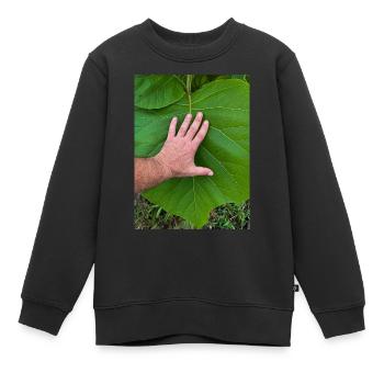 la main sur la vie - Sweat Premium enfant bio - noir - Devant - AI Model Kid Female (0cm)
