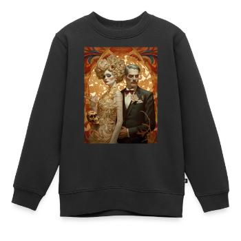 Ghotische Klasse - Kinder Premium Organic Sweatshirt - Schwarz - Vorne - AI Model Kid Female (0cm)