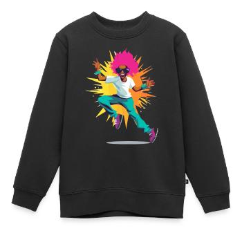 Ed tanzt - Kinder Premium Organic Sweatshirt - Schwarz - Vorne - AI Model Kid Female (0cm)