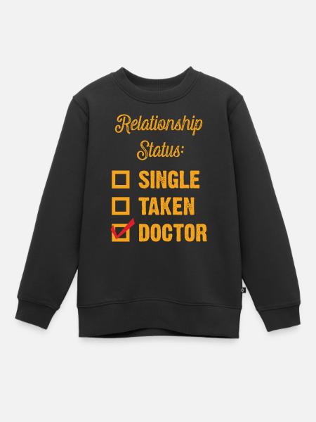 Dr. Check! - Kinder Premium Organic Sweatshirt - Schwarz