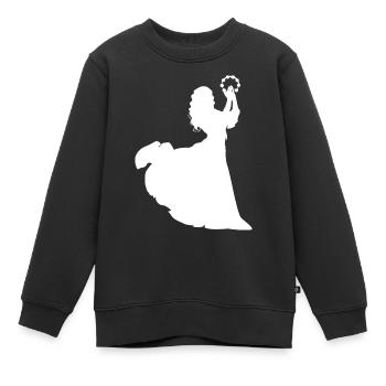 Danse Danse Musique - Sweat Premium enfant bio - noir - Devant - AI Model Kid Female (0cm)