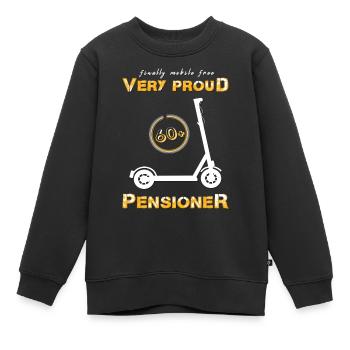 Rentner Rente mobil - Kinder Premium Organic Sweatshirt - Schwarz - Vorne - AI Model Kid Female (0cm)