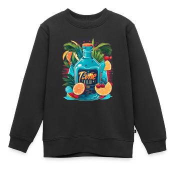 Graffiti - Kinder Premium Organic Sweatshirt - Schwarz - Vorne - AI Model Kid Female (0cm)