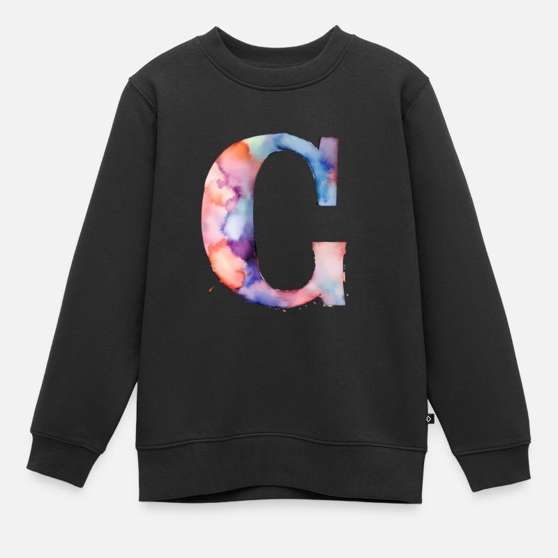 C - Kids Premium Organic Sweatshirt - black