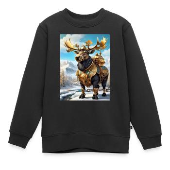 Steampunk Winter Wonderland orignal 1.1 - Sweat Premium enfant bio - noir - Devant - AI Model Kid Female (0cm)