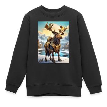Steampunk Winter Wonderland orignal 1.6 - Sweat Premium enfant bio - noir - Devant - AI Model Kid Female (0cm)
