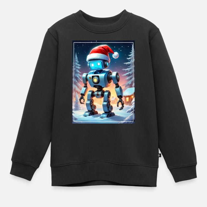 Robot de paysage d’hiver 1.2 - Sweat Premium enfant bio - noir