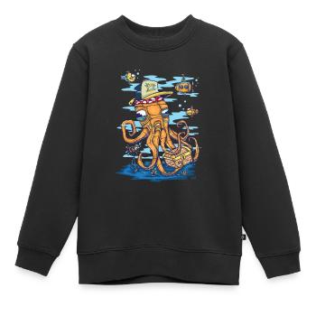 Marine-Szene - Kinder Premium Organic Sweatshirt - Schwarz - Vorne - AI Model Kid Female (0cm)