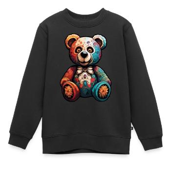Teddybär / Kuscheltier / Stofftier / Geschenkidee - Kinder Premium Organic Sweatshirt - Schwarz - Vorne - AI Model Kid Female (0cm)