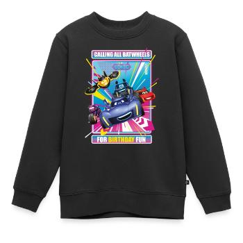 Batwheels Birthday Fun Cooles Geburtstags-Design - Kinder Premium Organic Sweatshirt - Schwarz - Vorne - AI Model Kid Female (0cm)