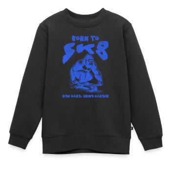 Patin - Sweat Premium enfant bio - noir - Devant - AI Model Kid Female (0cm)