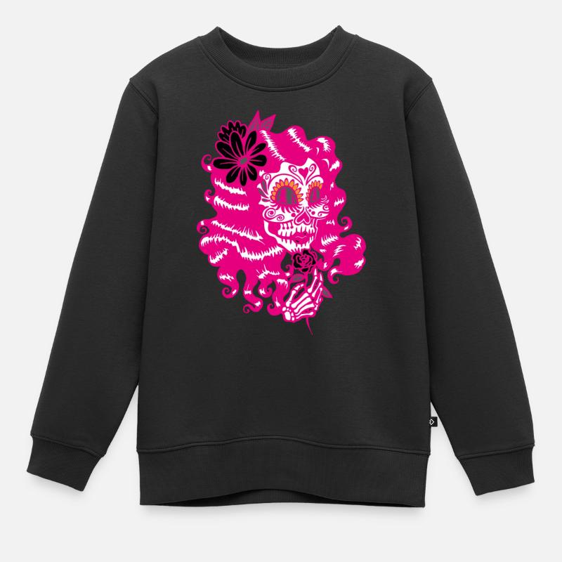Dia de los muertos - Kinder Premium Organic Sweatshirt - Schwarz
