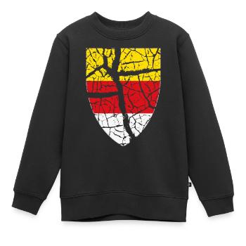 Carinthie - Sweat Premium enfant bio - noir - Devant - AI Model Kid Female (0cm)
