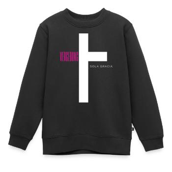 Vergebung Front - Kinder Premium Organic Sweatshirt - Schwarz - Vorne - AI Model Kid Female (0cm)