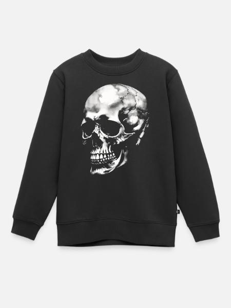 Skull - Kinder Premium Organic Sweatshirt - Schwarz