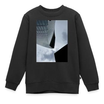 Skyscraper - Kinder Premium Organic Sweatshirt - Schwarz - Vorne - AI Model Kid Female (0cm)