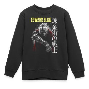 Edward Elric Fanart Fullmetal Alchemist 2001 - Kinder Premium Organic Sweatshirt - Schwarz - Vorne - AI Model Kid Female (0cm)