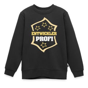 Beruf Entwickler - Kinder Premium Organic Sweatshirt - Schwarz - Vorne - AI Model Kid Female (0cm)