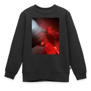 Red vibe - Kinder Premium Organic Sweatshirt - Schwarz - Vorne - AI Model Kid Female (0cm)