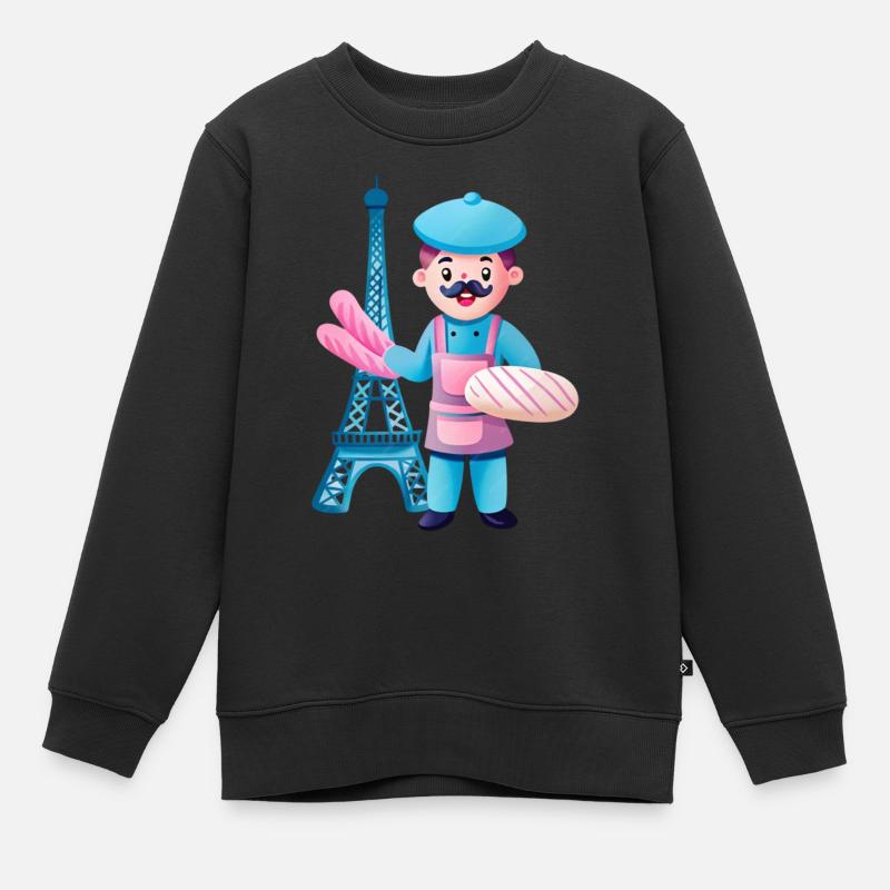 Le francais - Sweat Premium enfant bio - noir