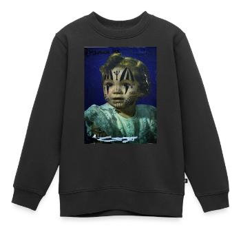 Global Art - Kinder Premium Organic Sweatshirt - Schwarz - Vorne - AI Model Kid Female (0cm)