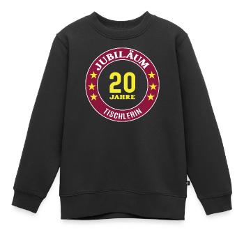 Tischlerin Jubiläum 20 Jahre 20 jähriges Jubi - Kinder Premium Organic Sweatshirt - Schwarz - Vorne - AI Model Kid Female (0cm)