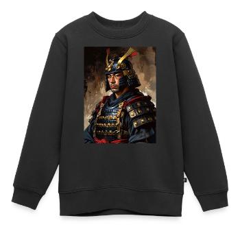 La lame de l’empereur - Sweat Premium enfant bio - noir - Devant - AI Model Kid Female (0cm)