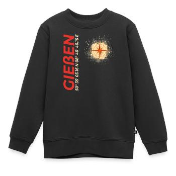 Gießen - Kinder Premium Organic Sweatshirt - Schwarz - Vorne - AI Model Kid Female (0cm)