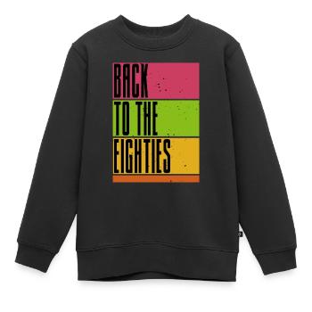 Retour aux années quatre-vingt - Musique - Musik - Sweat Premium enfant bio - noir - Devant - AI Model Kid Female (0cm)