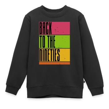 Retour vers les années quatre-vingt-dix - Musique - Musik - Sweat Premium enfant bio - noir - Devant - AI Model Kid Female (0cm)