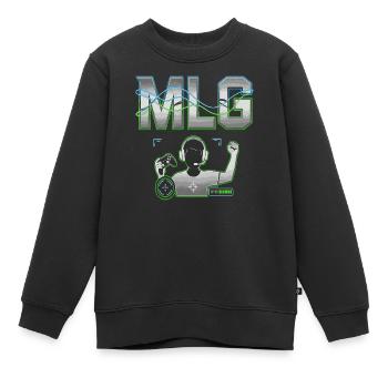 Console de jeu et casque Major League Gaming - Sweat Premium enfant bio - noir - Devant - AI Model Kid Female (0cm)
