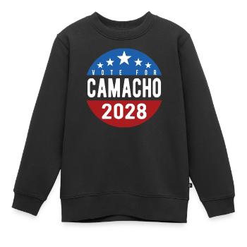 Wähle Camacho 2028 Lustige Parodie Lustig - Kinder Premium Organic Sweatshirt - Schwarz - Vorne - AI Model Kid Female (0cm)