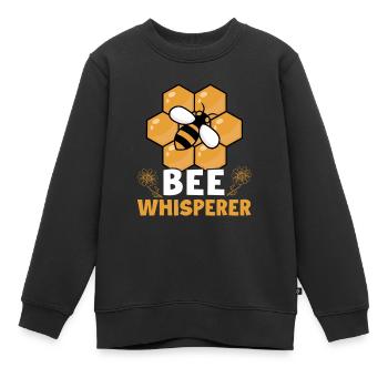 Bienenflüsterer Imker - Kinder Premium Organic Sweatshirt - Schwarz - Vorne - AI Model Kid Female (0cm)