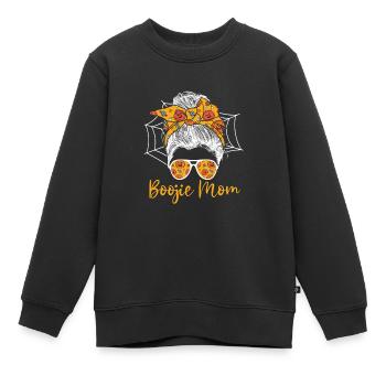 Boogie Mom Mama Halloween-kostüm - Kinder Premium Organic Sweatshirt - Schwarz - Vorne - AI Model Kid Female (0cm)