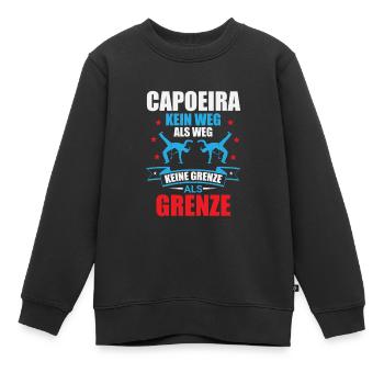 Capoeira: Keine Grenzen und Wege - Kinder Premium Organic Sweatshirt - Schwarz - Vorne - AI Model Kid Female (0cm)