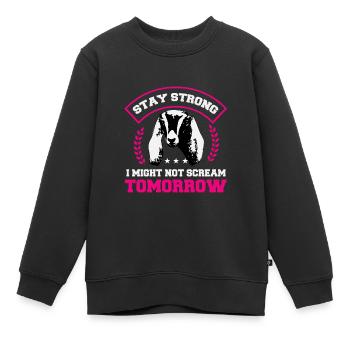 Nubisches Ziegengeflüster - Kinder Premium Organic Sweatshirt - Schwarz - Vorne - AI Model Kid Female (0cm)