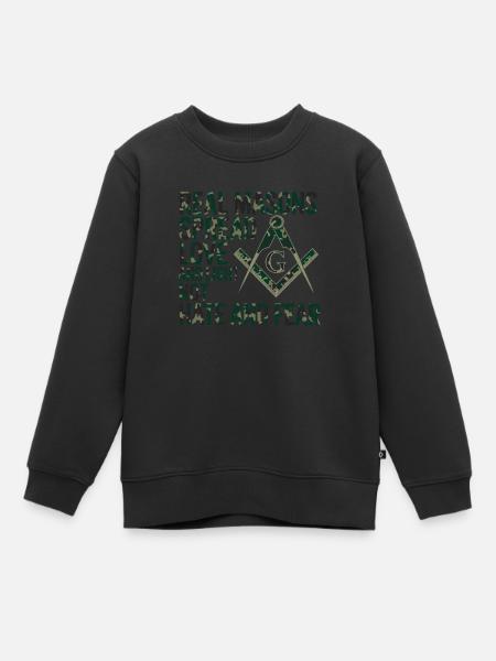 Maçon Maçon Maçon Camo Franc-maçon - Sweat Premium enfant bio - noir