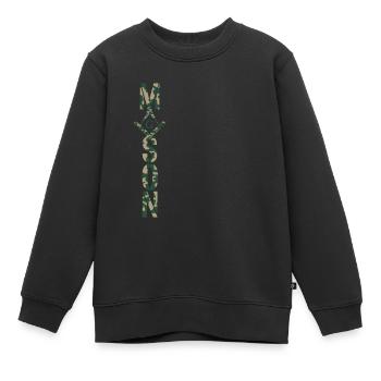 Maçon Camo Franc-maçon Maçon - Sweat Premium enfant bio - noir - Devant - AI Model Kid Female (0cm)