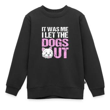 Pet Sitter Pets Babysitter - Kids Premium Organic Sweatshirt - black - Front - AI Model Kid Female (0cm)