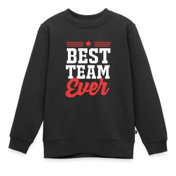 Mitarbeiter der Woche Mitarbeiter des Monats - Kinder Premium Organic Sweatshirt - Schwarz - Vorne - AI Model Kid Female (0cm)